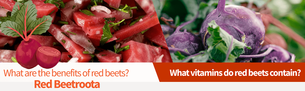What vitamins do red beets contain?